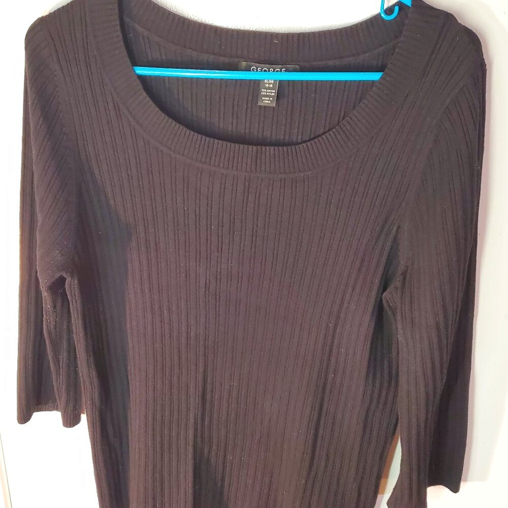 George brand black sweater size XL